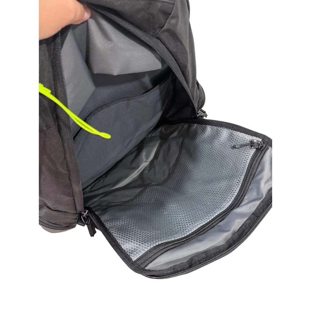 Acme Made San Francisco Laptop Backpack Black Charcoal Neon Accents Padded Bag